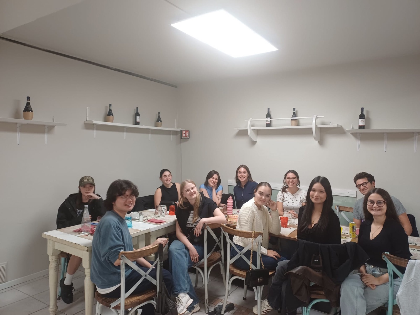 Pizza night with students